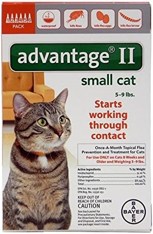 Advantage II jednom mjesečno lokalni tretman protiv buva za mačke & amp; mačići do 9 Lbs
