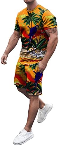 Bmisegm muška odijela veliki i visoki muškarci proljeće ljeto Outfit plaža kratki rukavi štampana košulja