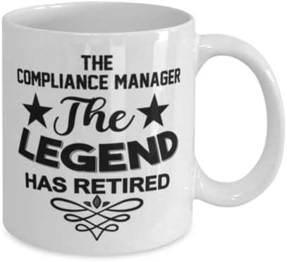 Compliance Manager šolja, legenda je u penziji, novost jedinstvene ideje za poklone za menadžera