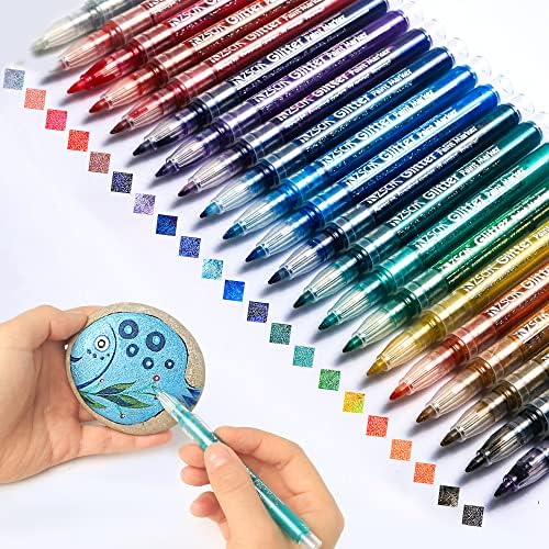 ZSCM 21 boje akrilni blještavi boja, bočno bomovi, markarke za olovke METALLIC Art Marker za djecu