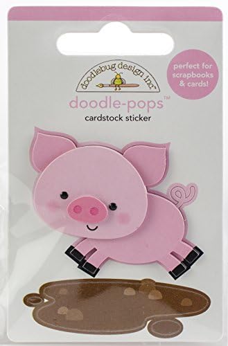 Doodlebug Design Inc. Doodle-Pops 3D STCkr svinje, SAD: Jedna veličina