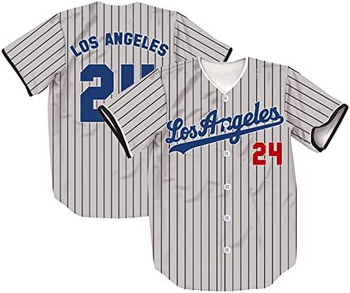 Tifiya Los Angeles 99/23/24 Stripes tiskani bejzbol dres La bejzbol ekipne košulje za muškarce