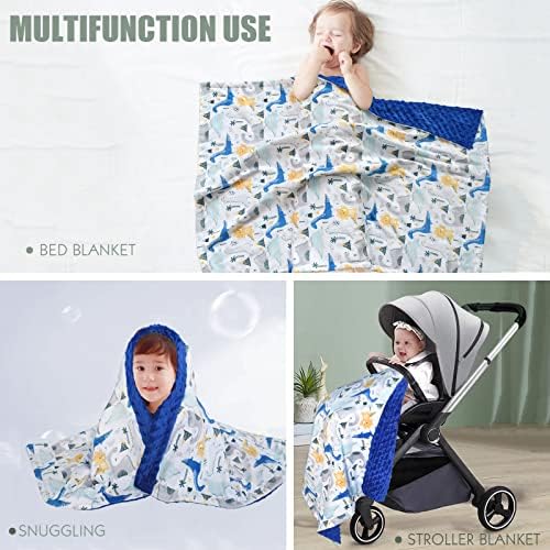 Ćebad za bebe za dječake djevojčice meka Minky deka za novorođenčad dojenčad za malu djecu koja se koriste