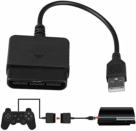 ANDROSET USB PS2 do PS3 kabl za konvertor adaptera za igre za igre kompatibilan za Sony Playstation
