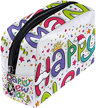 Mala šminkarska torba, patentno torbica Travel Cosmetic organizator za žene i djevojke, sretan crtani film