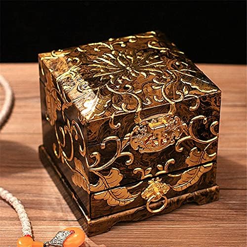 WODMB Vintage kutija za nakit Kineski lak Storage vjenčani poklon kutija za prsten za naušnice prstenovi