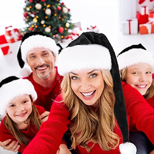 SATINIOR 2 Santa šešir Unisex Božić kapa Božić šešir za žene muškarci dugo Božić šešir za Novu godinu