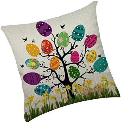 Abaodam Uskršnje jaje uzorak jastuk Kreativni jastuk pokriva zaštitnike za jastuke Kućni ukras za dnevnu sobu spavaću sobu