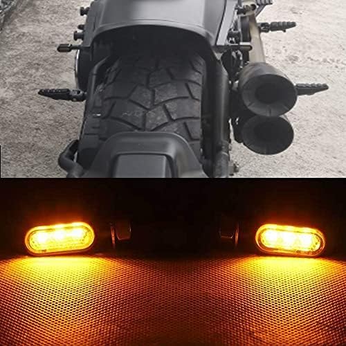 Motocikli Mini pokazivači pravca LED metalni indikatori svetli jantarne lampe za Harley Honda