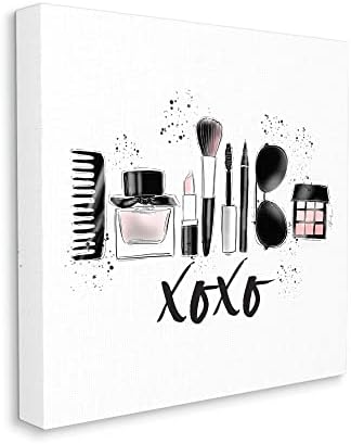 Stupell Industries Xoxo razne Glam Makeup platnene zidne umjetnosti, dizajn Alison Petrie