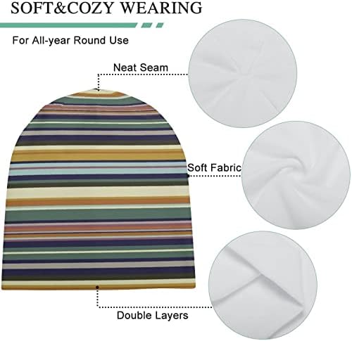 Minimalne umjetničke linije modni zimski šešir Slouchy sleep Hats Novelty Skull Caps za muškarce i žene
