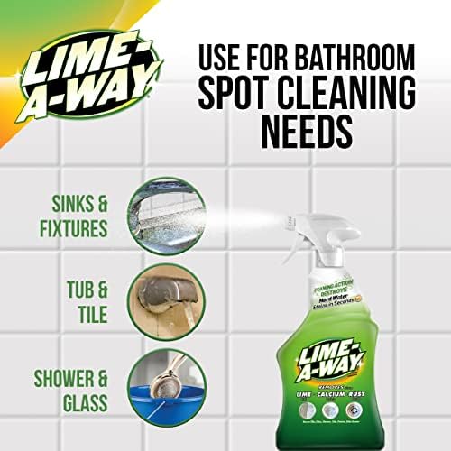 Sredstvo za čišćenje kupatila Lime-a-Way, bočica od 32 fl oz, uklanja rđu od kalcija kreča