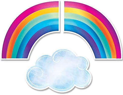 Kreativna nastavna štampa Rainbows i oblaci izrezani, 6 in, CTP 8662