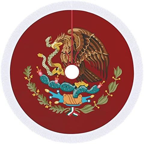 Meksiko zastava orao Božićni rub mat suknje Osnovni poklopac s resilicama za odmor za odmor