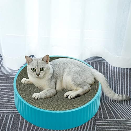 KOAIUS Scratcher Lounge Bed okruglog oblika za mačku zamjenjivu koru od valovitog papira Cat