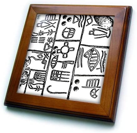 3drose drevni Vavilonski jezik obrazac arhaični Tablet Pennsylvania. - Uramljene Pločice