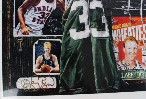 Larry Bird potpisan litograf Celtics - COA - AUTOGREM NBA ART