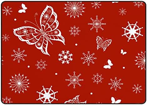 XOLLAR 63 x 48 u Velikim tepisima za djecu Sažetak crveni leptir pahulje meke rasadnik Baby Playmat prostirka