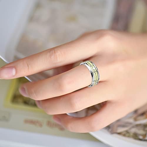 Obećaj Srpski prsten užareni nakit za muškarce Žene Modni tamno blistav dainty slatki prstenovi od