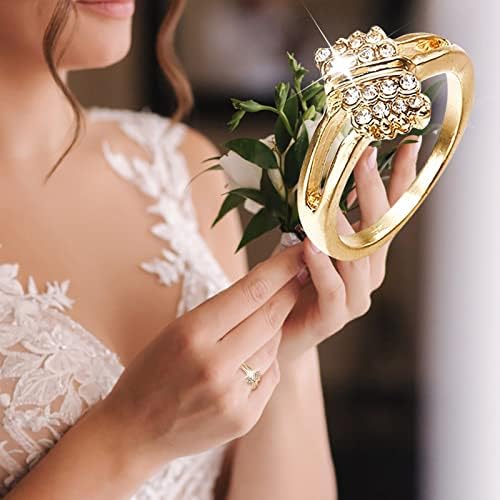 Angažman okrugli rez Zirkoni Žene vjenčani prstenovi nakit za žene za žene puni dijamantski
