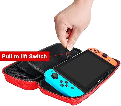 Daydayup Switch torbica za nošenje kompatibilna sa Nintendo Switch/Switch OLED, sa 20 kertridža