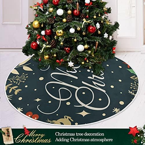 Božićni jelen Snow Christmas Skirt 36inch Početna Dekor za Xmas Tree Suknja MAT za Xmas Dekoracije stabla