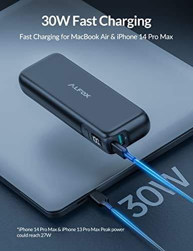 Alfox Charger Bundle 30w 15000mah Power Bank i 100w 4-Port USB C charger Bundle