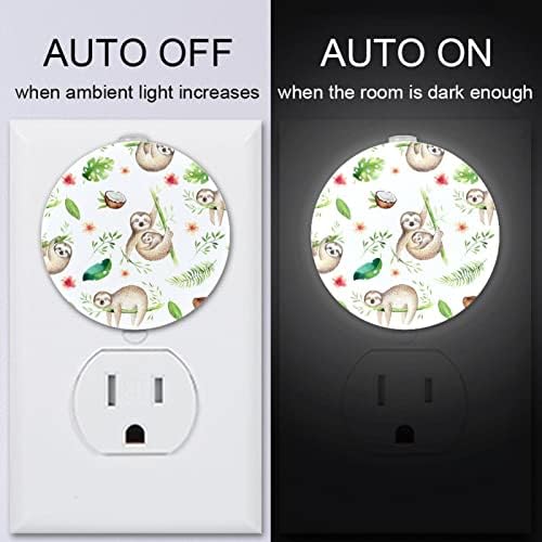 2 paket Plug-in Nightlight LED noćno svjetlo lijepa lijenost sa senzorom sumraka do zore za dječiju