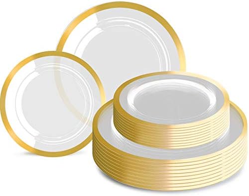 supernal 120kom plastičnih zlatnih ploča prozirnih plastičnih ploča s jedinstvenim dizajnom ploča