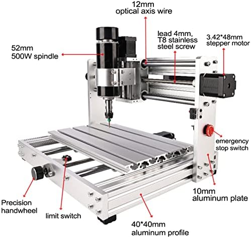 Mašina za graviranje mini gravura, 3 lise 500W mašine za rezanje graviranja za CNC 3018 maksimalno 300 x 180 x