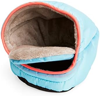 Everyay Snooze Fest Blue Cuddle Cup Ferret Bed, 11 D X 8.5 Š X 9 & 34; H