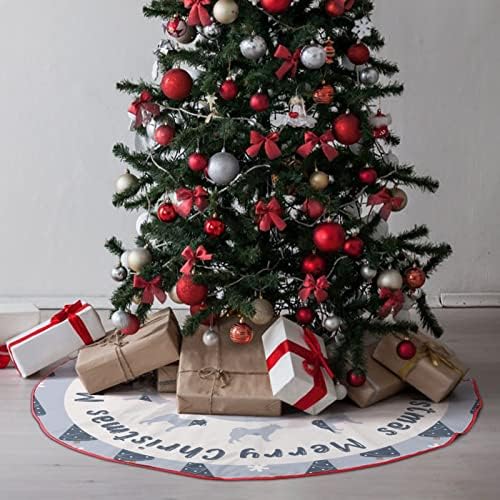 Božićni pas Silhouette Xmas Tree Suknja Božićna 30 x 30 suknja za trenje u Božić Xmas Ukrasi