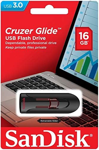 SanDisk 16GB Cruzer Glide USB 3.0 Flash Drive SDCZ600-016G-B35 Snimanje sa Goram Crnim vezicama