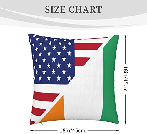 Kadeux Obala Slonovače i američki zastava jastučni umetci 18x18 inčni jastuci za bacanje ubacuju na