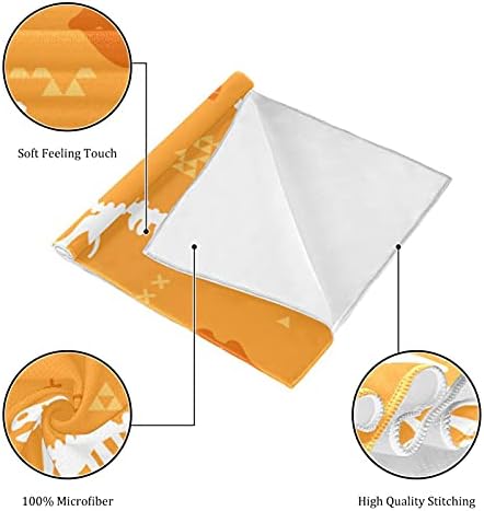Deyya Dinosaur fosilna narandžasta 2 pakovanje ručnika za hlađenje microfiber znoj mekim sportskim