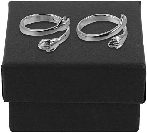 Vorcool 2pcs ručni zagrljaj prsten, prsten nakit prsten ukrasni prsten za prstenje za žene par