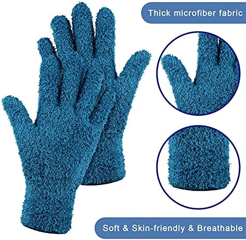 Bencailor 4 para rukavice za brisanje prašine od mikrovlakana perive rukavice za čišćenje za višekratnu