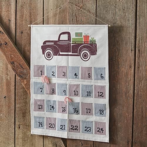 CTW Home Collection-Colonial Tin Works Farm Truck Advent Calendar, tkanina, širina 26 inča po visini