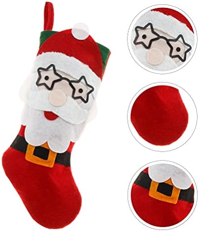 SOIMISS 1pc Božić čarapa privjesak dekorativna Candy Bag Cartoon Santa Claus torbica