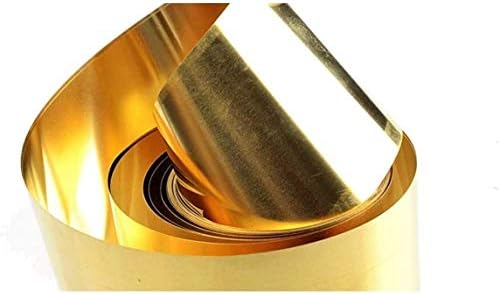 NIANXINN H62 tanka ploča od mesinga bakarnog lima za obradu metala, Debljina:0,3 mm dužina: 2