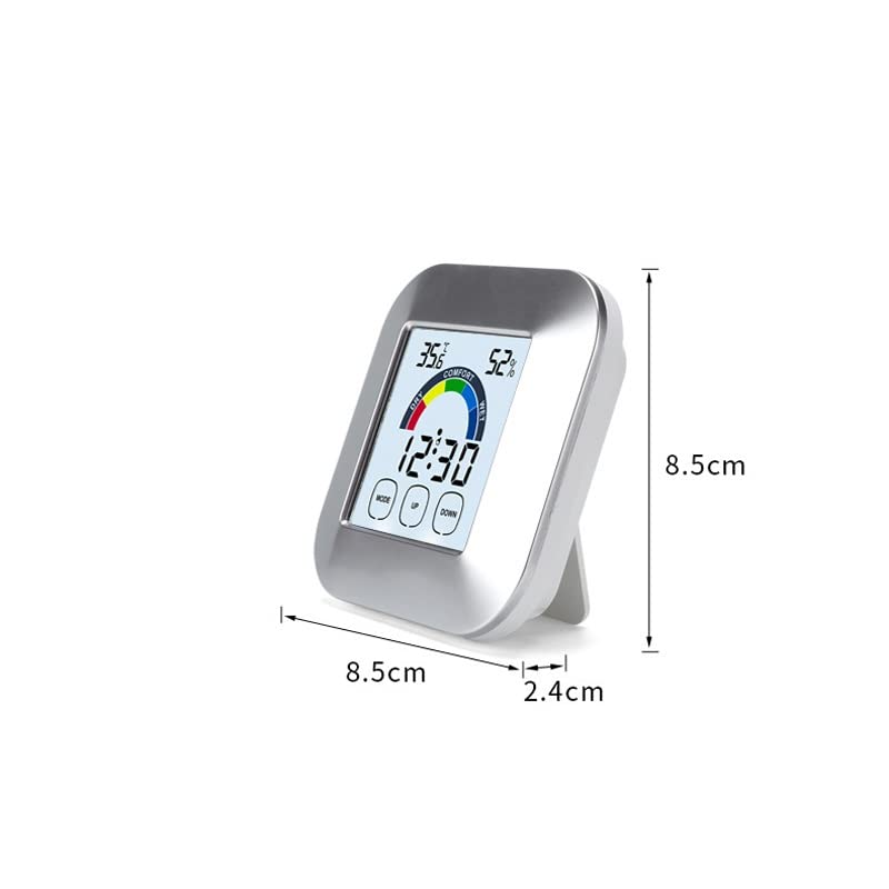 Bkdfd multifunkcionalni elektronski termometar sa satom Kreativni Kućni ekran osetljiv na dodir