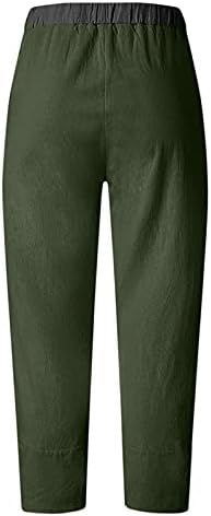 Miashui ženske pantalone Ležerne ljetne vrećaste džepne štampe za žene hlače široke nogavice Boho hlače