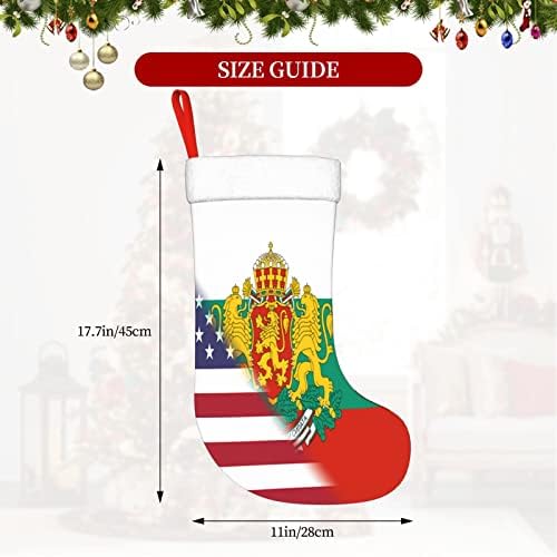 TZT američka zastava i bugarske značke zastave Božićne čarape, Xmas Holiday Party pokloni za