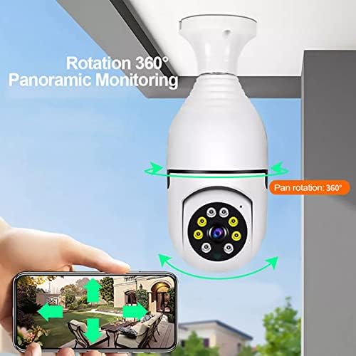 Anggrek 360 ° sigurnosna kamera, sigurnosna kamera sa žaru 1080p Bežična panoramska inteligentna HD noćna