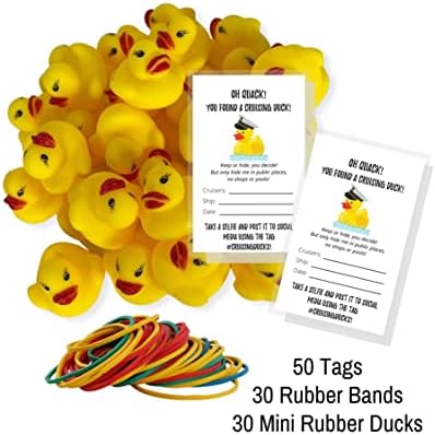 110 Pack Bulk Cruising Ducks KIT sa gumenim paticama i gumenim trakama | Mini gumene patke-krstarenje