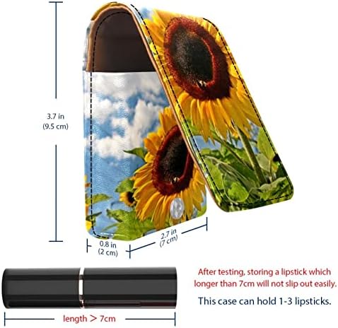 Terenska prirodna biljka suncokretova ljetna šminka ruž za usne sa ogledalom za torbicu| kozmetička torbica