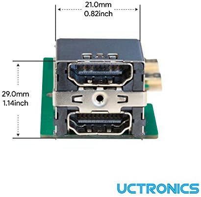 Uctronics 4 Pack Micro HDMI to HDMI adapterske ploče za maline PI 4 model B