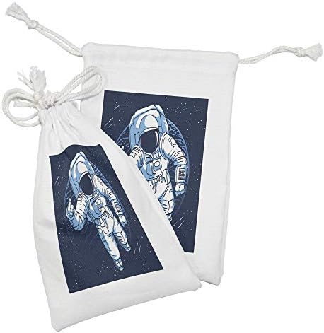 ABESONNE astronaut tkanina torba od 2, crtani dizajn Spacemana na zvjezdanom vanjskom prostoru, malu torbu