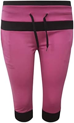 RBCulf Žene CAPRIS CROW široke nogave hlače Plus size Labavi povremeni džep visoki struk jogger
