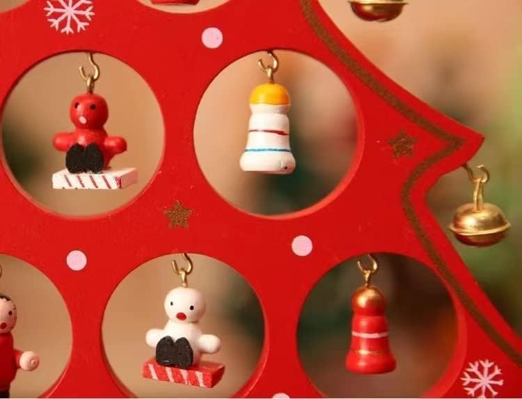 Umjetno božićno drvce DIY MINI CHISTICS Drvo Desktop Drveni božićni ukras drvva Božić Deco Dekoracija